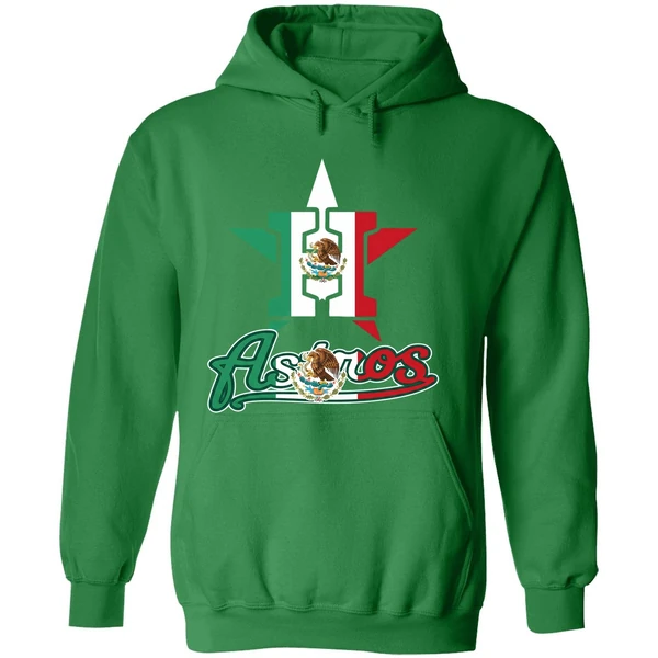 Good Houston Astros Baseball Mexican Flag Hoodie - Image 2