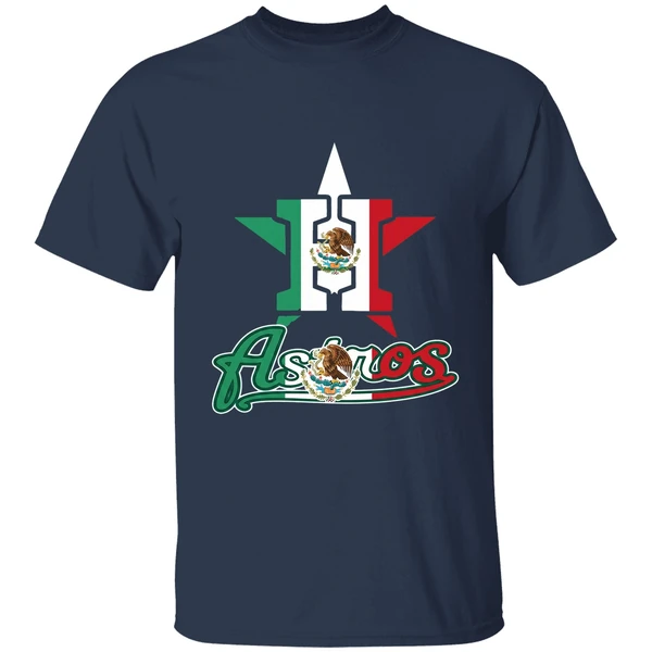 good houston astros baseball mexican flag shirt navy