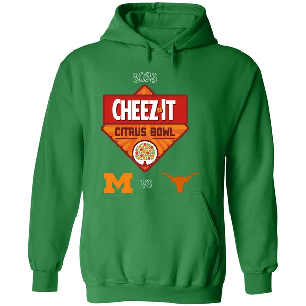 Good Texas Longhorns Vs Michigan Wolverines 2025 Cheez It Citrus Bowl Hoodie - Image 2