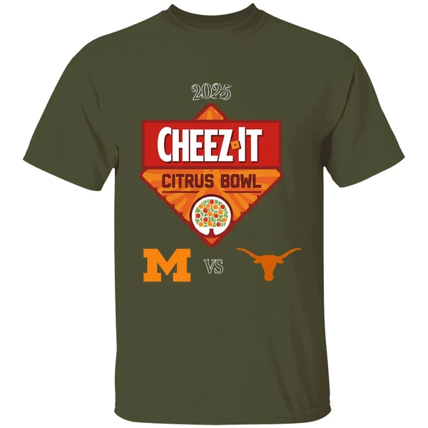 Good Texas Longhorns Vs Michigan Wolverines 2025 Cheez It Citrus Bowl Shirt - Image 4