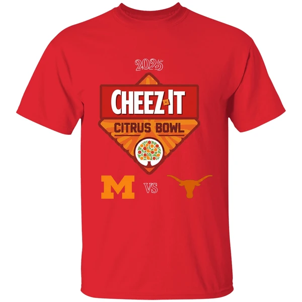 Good Texas Longhorns Vs Michigan Wolverines 2025 Cheez It Citrus Bowl Shirt - Image 7