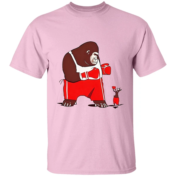 Gorilla Boxing Kangaroo Cartoon Shirt - Image 3