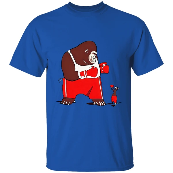 Gorilla Boxing Kangaroo Cartoon Shirt - Image 8
