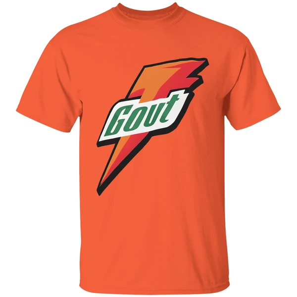 gout gatorade logo shirt orange