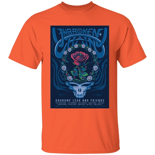 grahame lesh and friends mar 14 2026 capitol theatre in port chester ny poster shirt orange