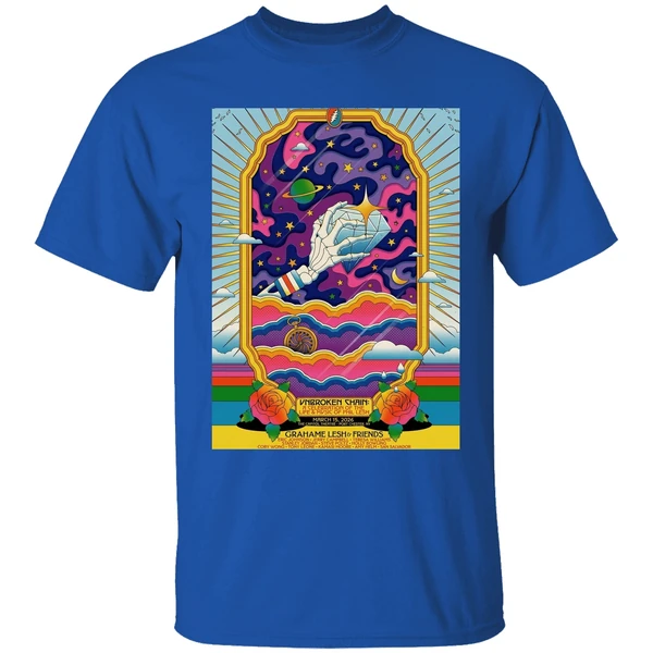 grahame lesh and friends port chester ny on mar 15 2026 poster shirt royalblue