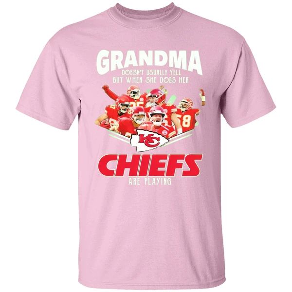 Grandma Doesnt Usually Yell Chiefs Are Playing Shirt Grandma Doesnt Usually Yell Chiefs Are Playing Shirt