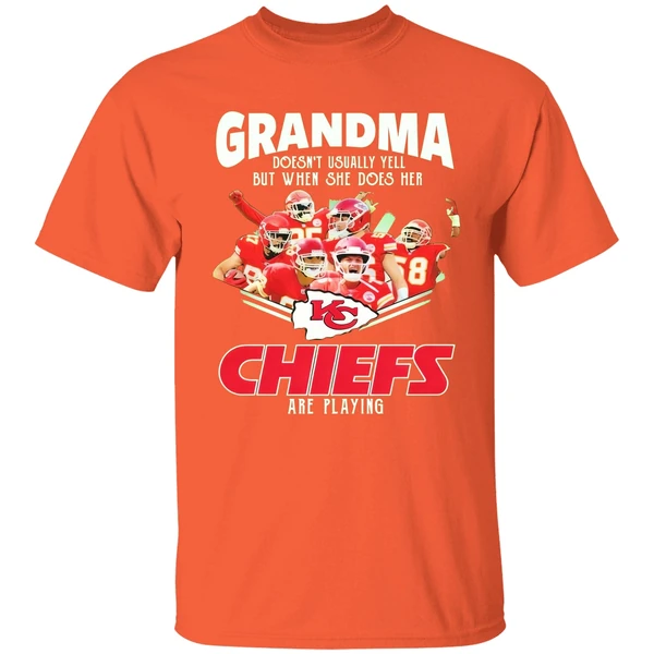 Grandma Doesnt Usually Yell Chiefs Are Playing Shirt - Image 5
