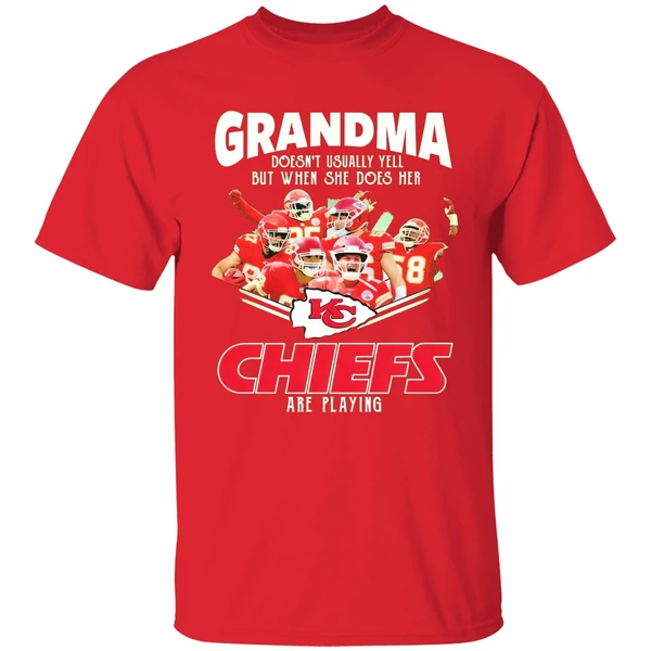 Grandma Doesnt Usually Yell Chiefs Are Playing Shirt - Image 6