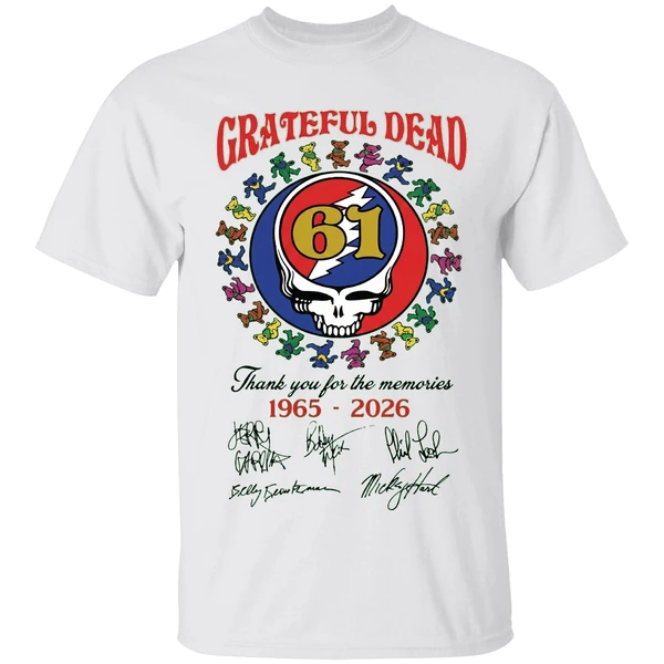 Grateful Dead 61 Years 1956 2026 Thank You For The Memories Shirt