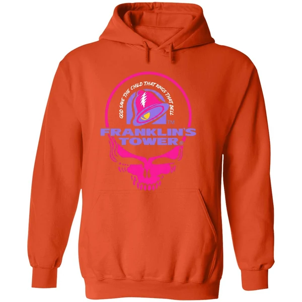 Grateful Dead Franklins Tower God Save The Child That Rings That Bell Taco Bell Hoodie - Image 6