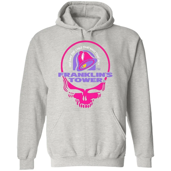Grateful Dead Franklins Tower God Save The Child That Rings That Bell Taco Bell Hoodie - Image 9