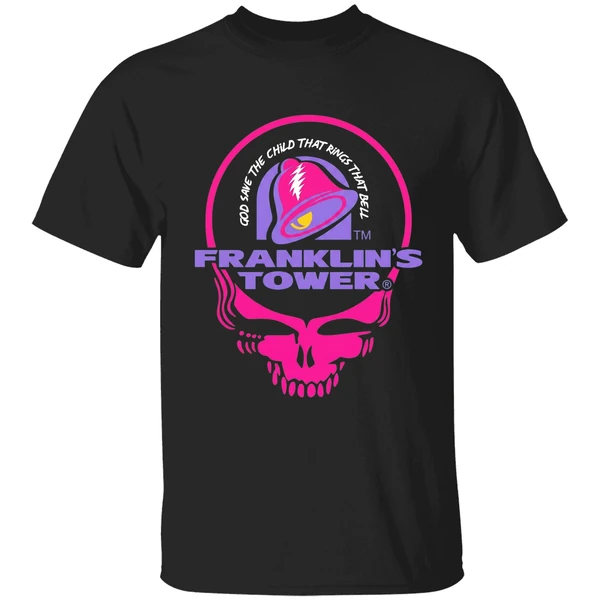 Grateful Dead Franklins Tower God Save The Child That Rings That Bell Taco Bell Shirt