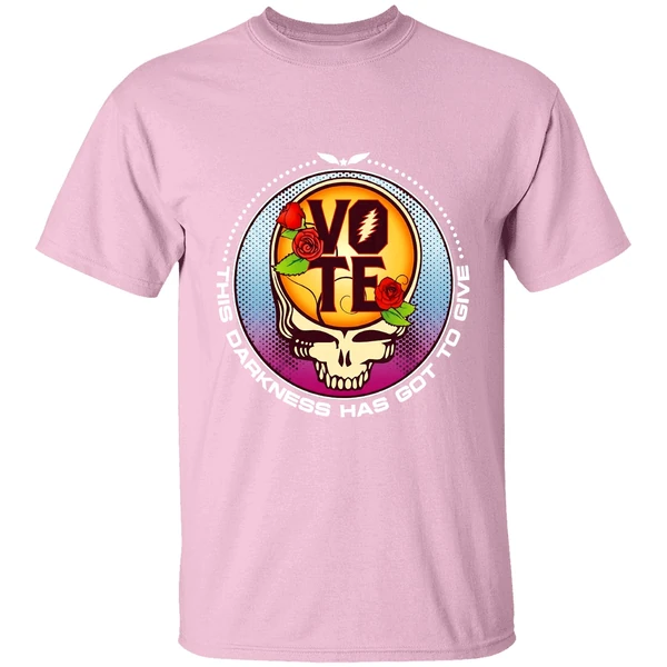 grateful dead vote this darkness has got to give shirt lightpink