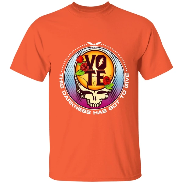 grateful dead vote this darkness has got to give shirt orange