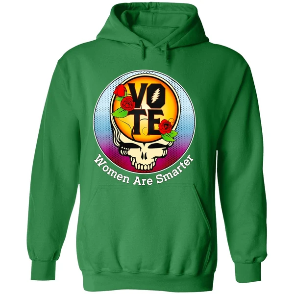 Grateful Dead Vote Women Are Smarter Hoodie - Image 2