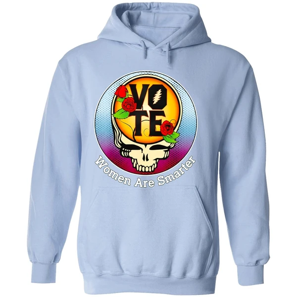 Grateful Dead Vote Women Are Smarter Hoodie - Image 4
