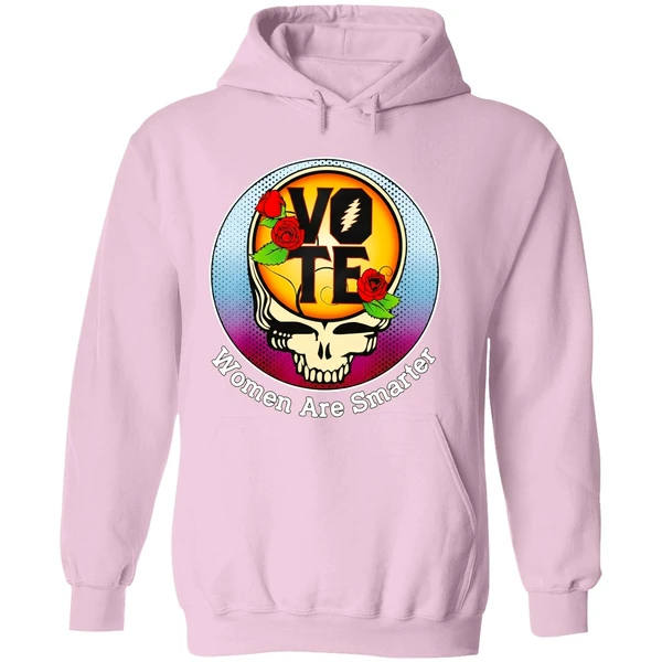 Grateful Dead Vote Women Are Smarter Hoodie - Image 5