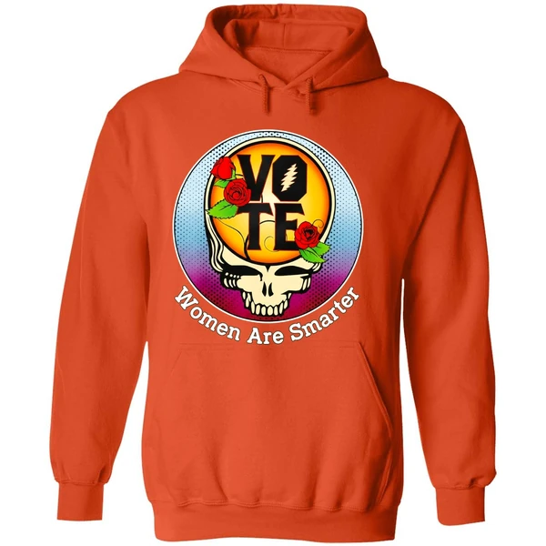 Grateful Dead Vote Women Are Smarter Hoodie - Image 6