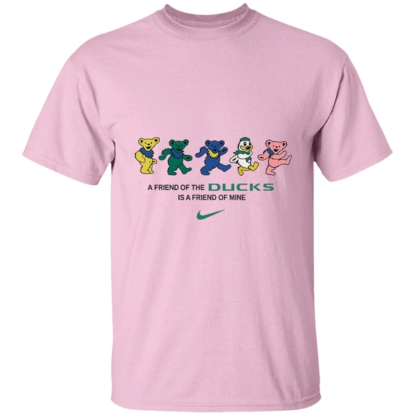 Grateful Dead X Oregon Ducks A Friend Of The Ducks Is A Friend Of Mine Shirt - Image 2