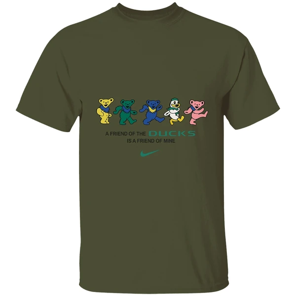 Grateful Dead X Oregon Ducks A Friend Of The Ducks Is A Friend Of Mine Shirt - Image 3
