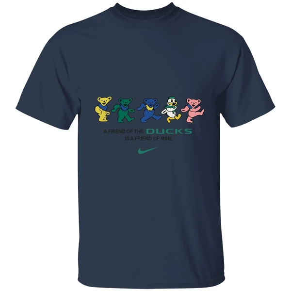 Grateful Dead X Oregon Ducks A Friend Of The Ducks Is A Friend Of Mine Shirt - Image 4
