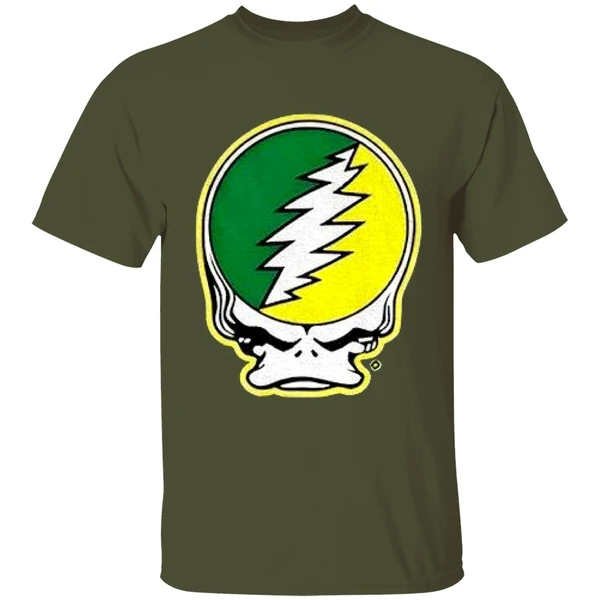 Grateful Ducks Grateful Dead 26 Green Yellow Steal Ur Face Shirt - Image 3