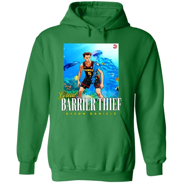 Great Barrier Thief Dyson Daniels Atlanta Hawks Hoodie - Image 2
