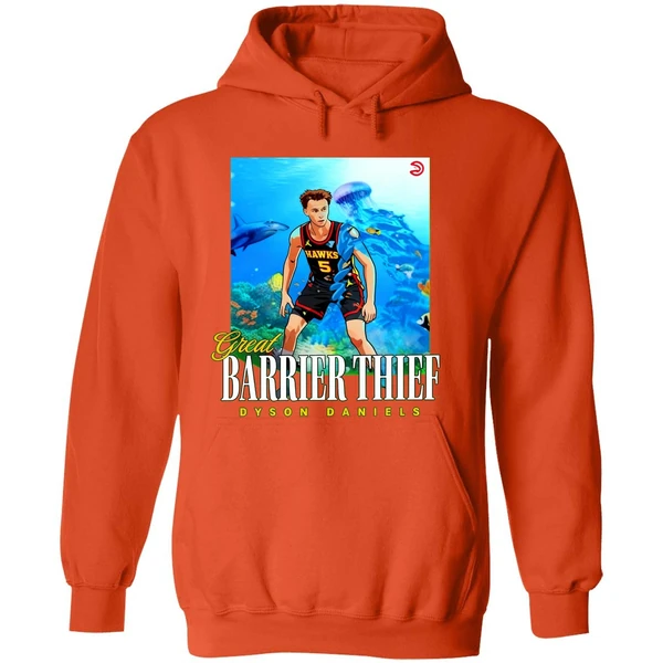 Great Barrier Thief Dyson Daniels Atlanta Hawks Hoodie - Image 6