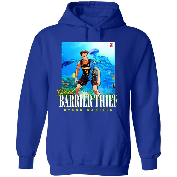 Great Barrier Thief Dyson Daniels Atlanta Hawks Hoodie - Image 7