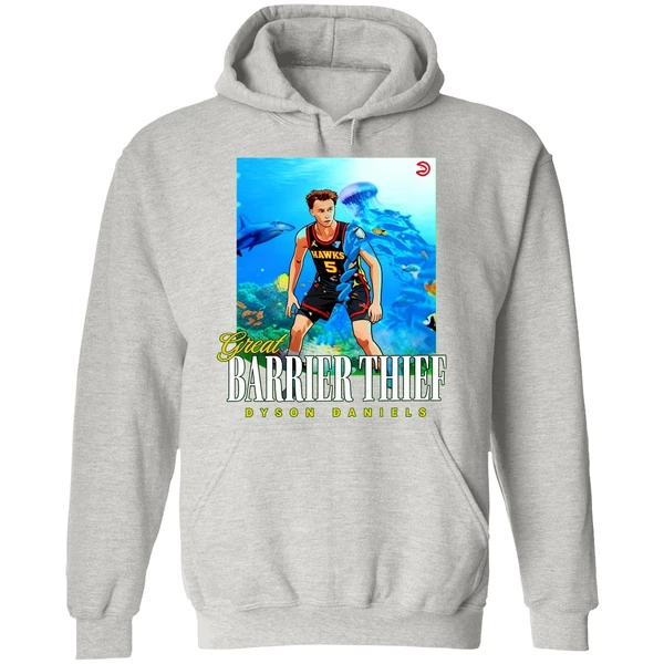 Great Barrier Thief Dyson Daniels Atlanta Hawks Hoodie - Image 9