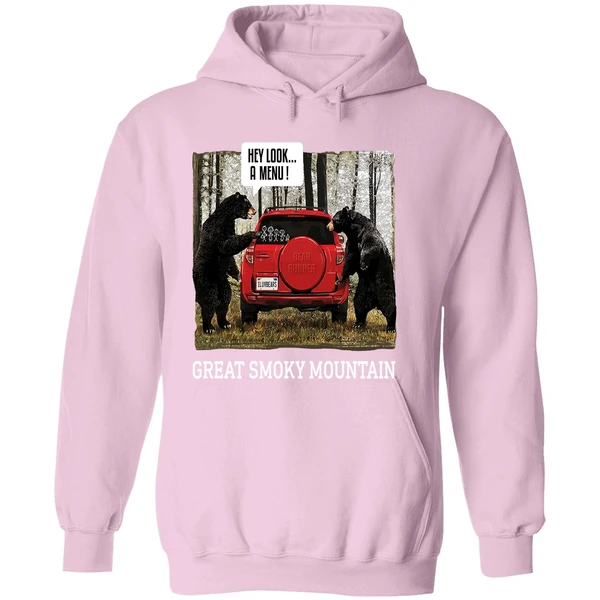 Great Smoky Mountain Bears Hey Look A Menu Hoodie - Image 5