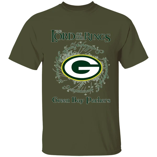 Green Bay Packers 2025 The Lord Of The Rings Memories Night Shirt - Image 4
