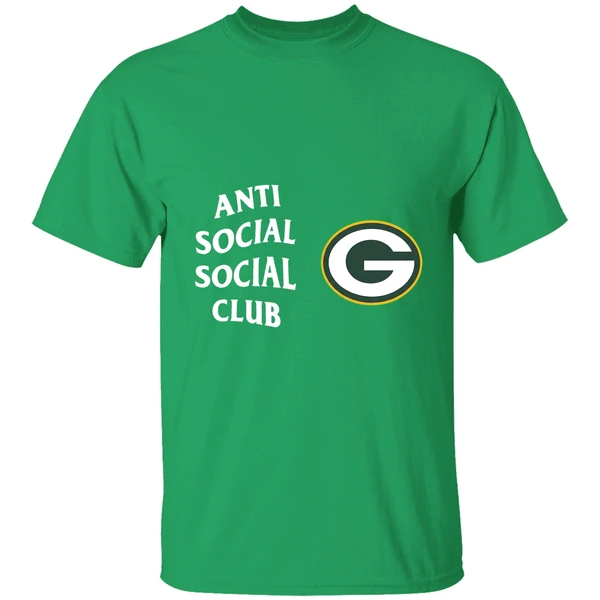 Green Bay Packers Anti Social Social Club Nfl Shirt - Image 2