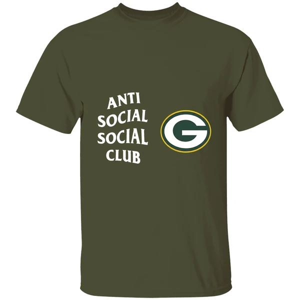 Green Bay Packers Anti Social Social Club Nfl Shirt - Image 4