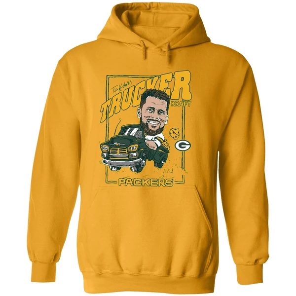 Green Bay Packers Homage 85 Tucker Kraft Trucker Hoodie
