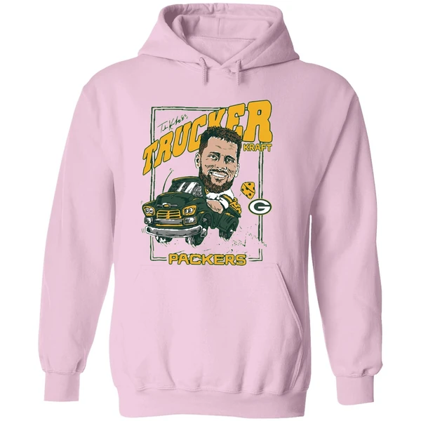Green Bay Packers Homage 85 Tucker Kraft Trucker Hoodie - Image 5