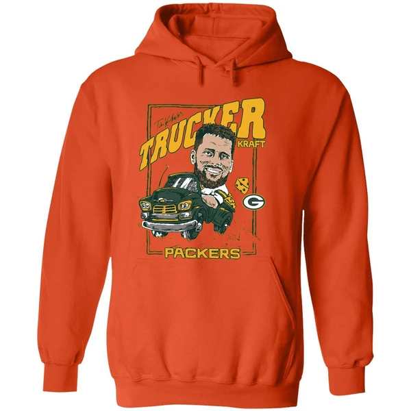 Green Bay Packers Homage 85 Tucker Kraft Trucker Hoodie - Image 6