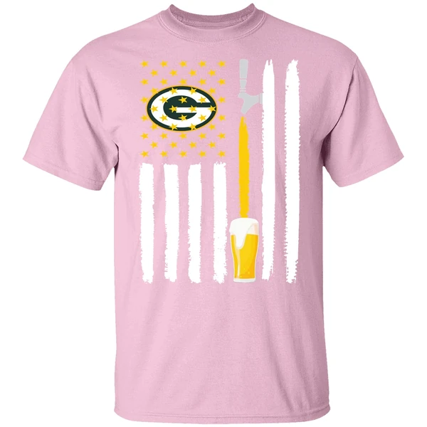 Green Bay Packers Rugby Football Beer American Flag Shirt Green Bay Packers Rugby Football Beer American Flag Shirt