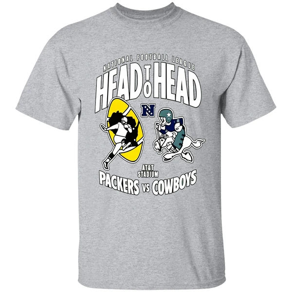 Green Bay Packers Vs Dallas Cowboys Nfl Football Head To Head 2025 Shirt