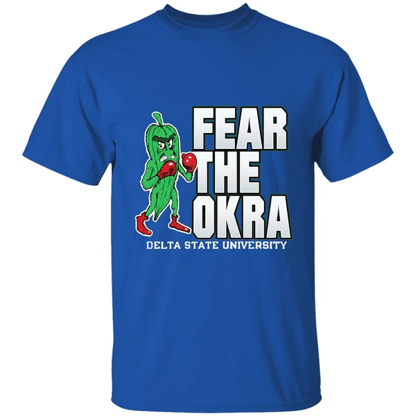 Green Chili Boxing Fear The Okra Delta State University Shirt - Image 8