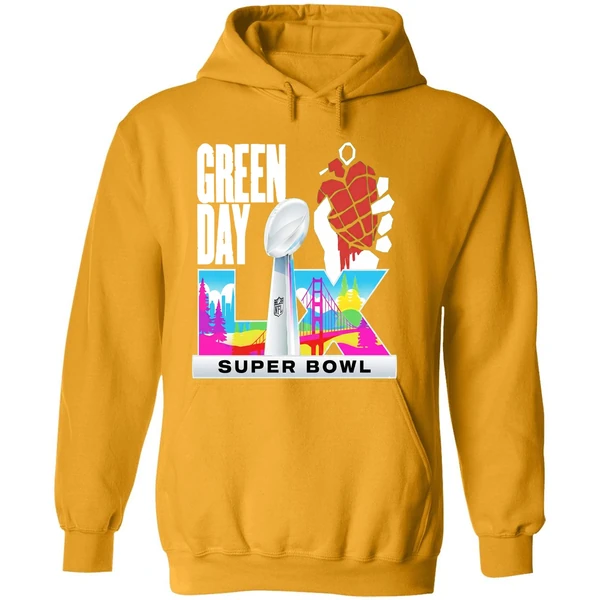 Green Day Super Bowl Lx 2026 American Hoodie