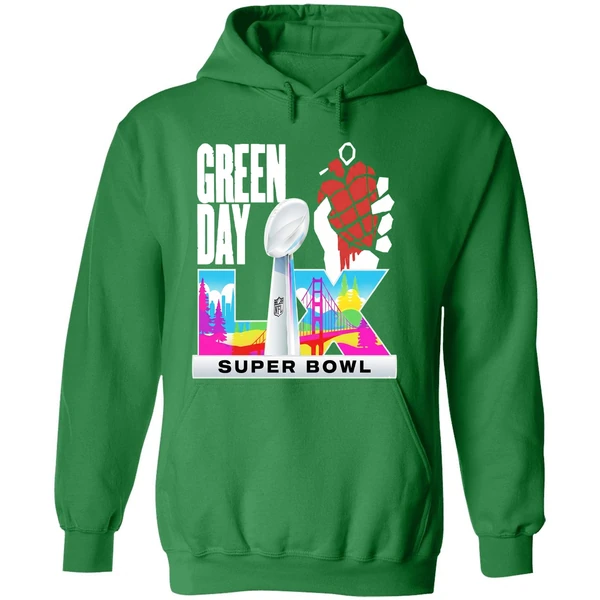Green Day Super Bowl Lx 2026 American Hoodie - Image 2