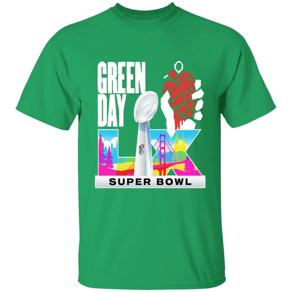 Green Day Super Bowl Lx 2026 American Shirt - Image 2