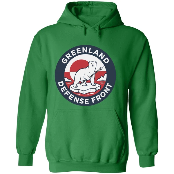 Greenland Defense Front Hoodie - Image 2