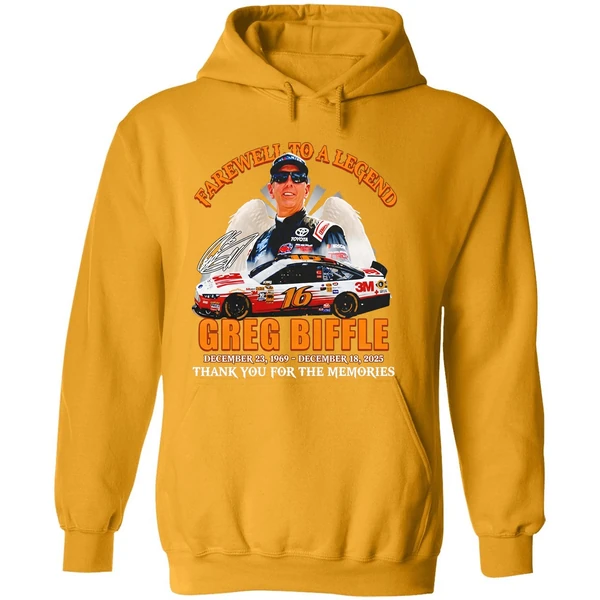 Greg Biffle 16 Rip Farewell To A Legend December 18th 2025 Thank You Hoodie