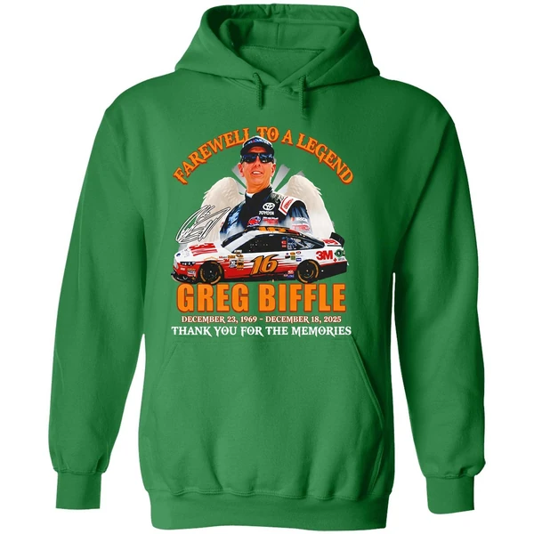 Greg Biffle 16 Rip Farewell To A Legend December 18th 2025 Thank You Hoodie - Image 2