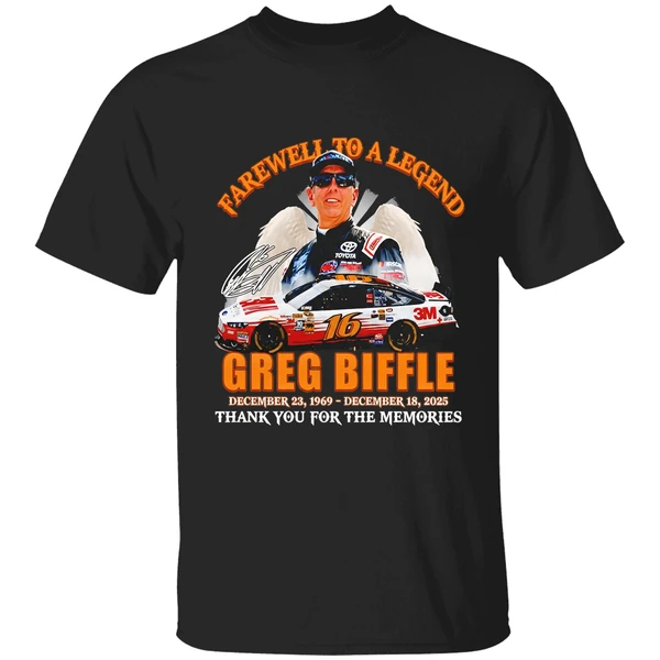 Greg Biffle 16 Rip Farewell To A Legend December 18th 2025 Thank You Shirt