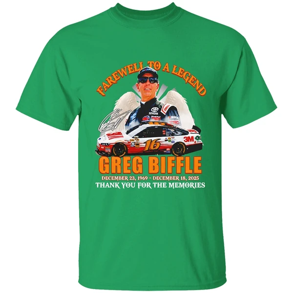 Greg Biffle 16 Rip Farewell To A Legend December 18th 2025 Thank You Shirt - Image 2