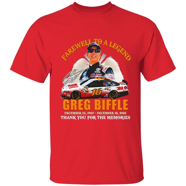 Greg Biffle 16 Rip Farewell To A Legend December 18th 2025 Thank You Shirt - Image 7